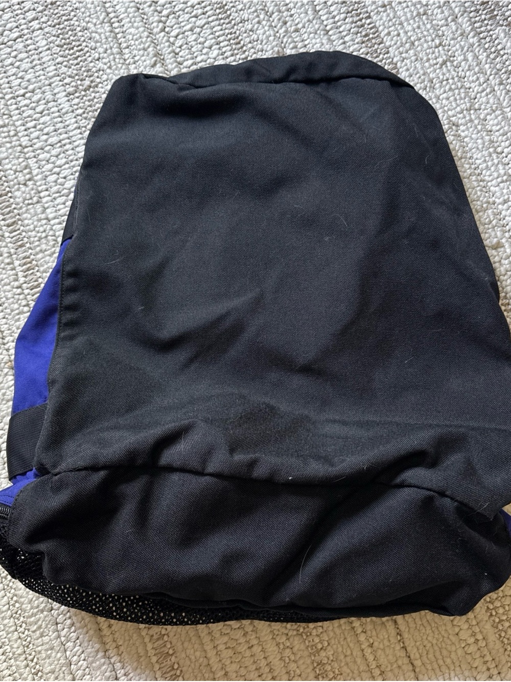 The North Face Backpack Duffle Bag Blue And Black Retro Bag Y2k VTG Vintage - Picture 7 of 12